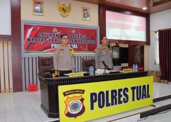 Gelar Lat Ops Mantap Praja 2024, Ini Pesan Kapolres Tual