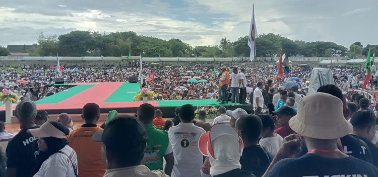 Kampanye Akbar Paslon Maryadat, Ribuan Warga Tumpah Ruah Berikan Dukungan