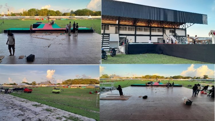 Ini Persiapan Kampanye Akbar Paslon Maryadat Di Stadion Maren Langgur