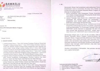 Bawaslu Malra Rekomendasikan Pleno Rekapitulasi Tingkat KKTS Dipindahkan Ke Ibukota Kabupaten