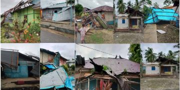 Dihantam Angin Puting Beliung, Puluhan Rumah Di Ohoi Debut Dan Rumadian Rusak