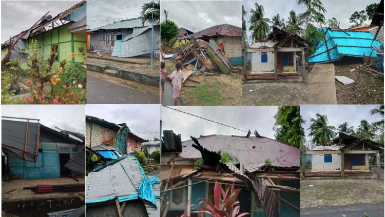 Dihantam Angin Puting Beliung, Puluhan Rumah Di Ohoi Debut Dan Rumadian Rusak