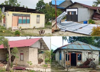 Angin Puting Beliung Melanda Ohoi Ohoider Atas, Puluhan Rumah Warga Rusak