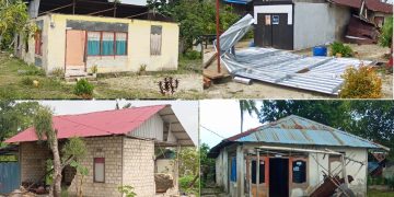 Angin Puting Beliung Melanda Ohoi Ohoider Atas, Puluhan Rumah Warga Rusak