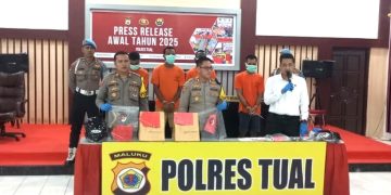 Sejak Januari Hingga Februari 2025 Polres Tual Terima 26 Laporan