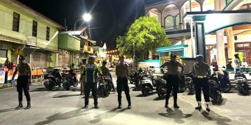 Beri Rasa Aman Kepada Jama’ah, Polres Tual Gelar Pam Tarawih