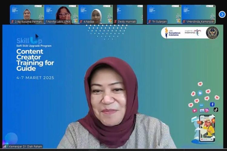 Kemenpar Hadirkan Program Skill Up Dalam Pelatihan Konten Kreator Bagi Pemandu Wisata