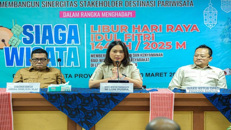 Rapat Siaga Wisata Banten, Wamenpar Tekankan Protokol CHSE