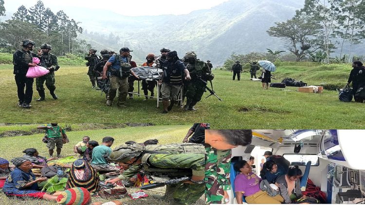 Operasi Satgas Operasi Damai Cartenz-2025 Berhasil Evakuasi Korban Serangan KKB di Yahukimo