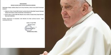 Paus Fransiskus Meninggal Dunia, Uskup Diosis Amboina Umumkan Misa Requiem di Setiap Paroki