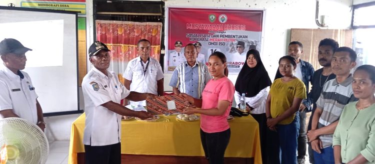 Koperasi Desa Merah Putih Iso Terbentuk, Esterlina Tanlain Terpilih sebagai Ketua