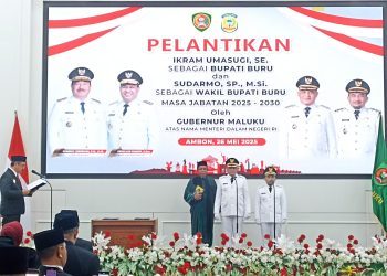 Lantik Bupati Buru dan Wakilnya, Gubernur Maluku Serukan Rekonsiliasi dan Pembangunan Bersama