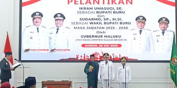 Lantik Bupati Buru dan Wakilnya, Gubernur Maluku Serukan Rekonsiliasi dan Pembangunan Bersama