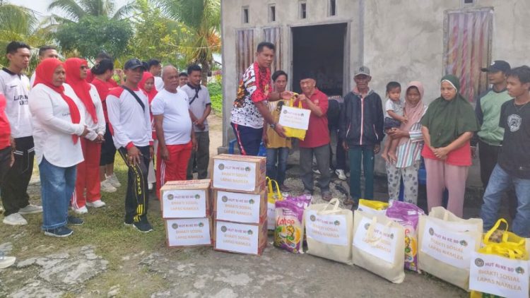 Merdeka Peduli Sesama: Lapas Namlea Tebar Berkah di HUT RI ke-80