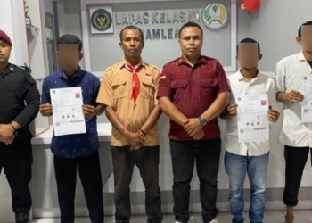 Bebas Cuti Bersyarat, Tiga Warga Binaan Lapas Namlea Jalani Wajib Lapor