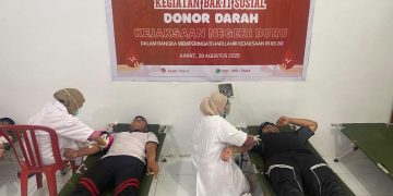 Peringati Harlah Kejaksaan, Lapas Namlea Perkuat Sinergitas Lewat Donor Darah
