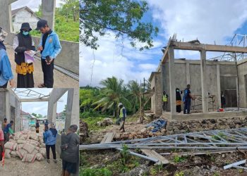 Dinkes Kota Tual Lakukan Monev Pembangunan Gedung Puskesmas Tayando Yamtel