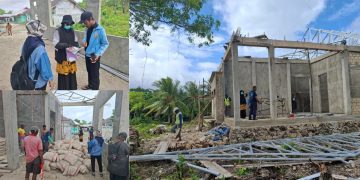 Dinkes Kota Tual Lakukan Monev Pembangunan Gedung Puskesmas Tayando Yamtel