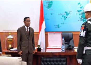 Tradisi Kebangsaan, Bendera Merah Putih Diserahkan Wali Kota Tual ke Subdenpom