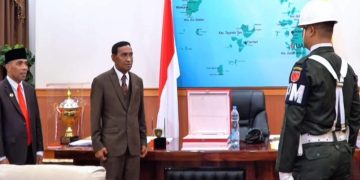Tradisi Kebangsaan, Bendera Merah Putih Diserahkan Wali Kota Tual ke Subdenpom