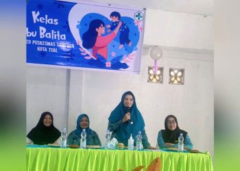 Dinas Kesehatan & TP PKK Kota Tual Edukasi Ibu Hamil dan Balita di Tamedan   