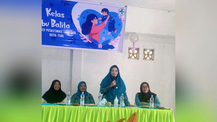 Dinas Kesehatan & TP PKK Kota Tual Edukasi Ibu Hamil dan Balita di Tamedan   
