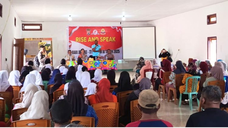 Hari Jadi Polwan ke-77, Polres Buru Angkat Isu KDRT Lewat Kampanye “Rise and Speak”