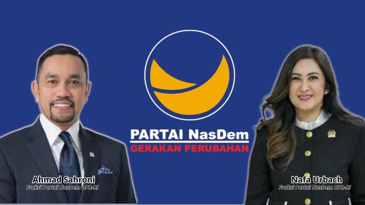 DPP Partai NasDem Nonaktikan Ahmad Sahroni dan Nafa Urbach dari DPR