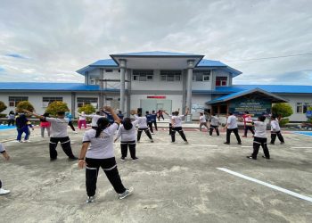 Senam Rutin Lapas Namlea Libatkan Dharma Wanita Persatuan
