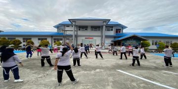 Senam Rutin Lapas Namlea Libatkan Dharma Wanita Persatuan