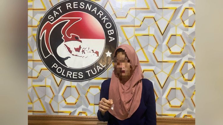 Investigasi Satresnarkoba, Polres Tual Bekuk Perempuan Pembawa Sabu