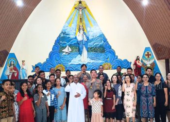 Kapolsek Namlea Sampaikan Pesan Kamtibmas di Gereja Maria Bintang Laut