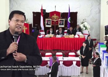 Pendeta Sacharias Sapulette Resmi Pimpin MPH Sinode GPM