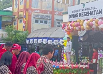 Upacara HKN ke-61 di Kota Tual, Pemkot Tegaskan Target “Generasi Sehat”