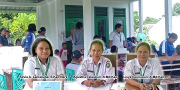 Nakes Puskesmas Wain Beri Layanan Maksimal di Posyandu ILP Ohoi Iso