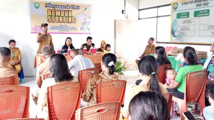 Pemerintah Ohoi Iso Gelar Rembuk Stunting 2025