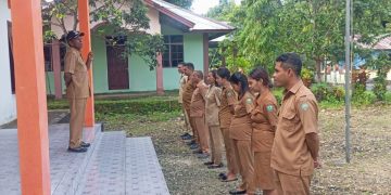 Pimpin Apel Perdana 2026, Kepala Ohoi Iso Tekankan Disiplin Perangkat