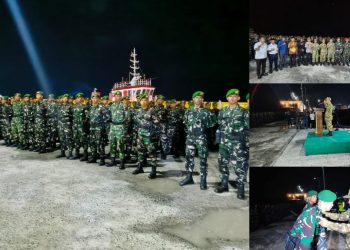 Ratusan Pasukan Yonif 914 Tiba di Tual, Ini Pesan Wali Kota