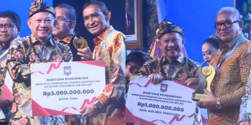 Kota Tual dan Kabupaten Maluku Tenggara Wakili Maluku Raih Penghargaan Kemendagri 2026