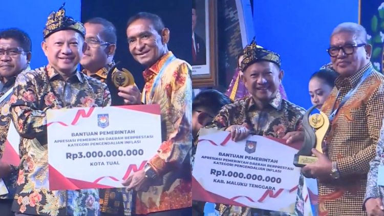 Kota Tual dan Kabupaten Maluku Tenggara Wakili Maluku Raih Penghargaan Kemendagri 2026
